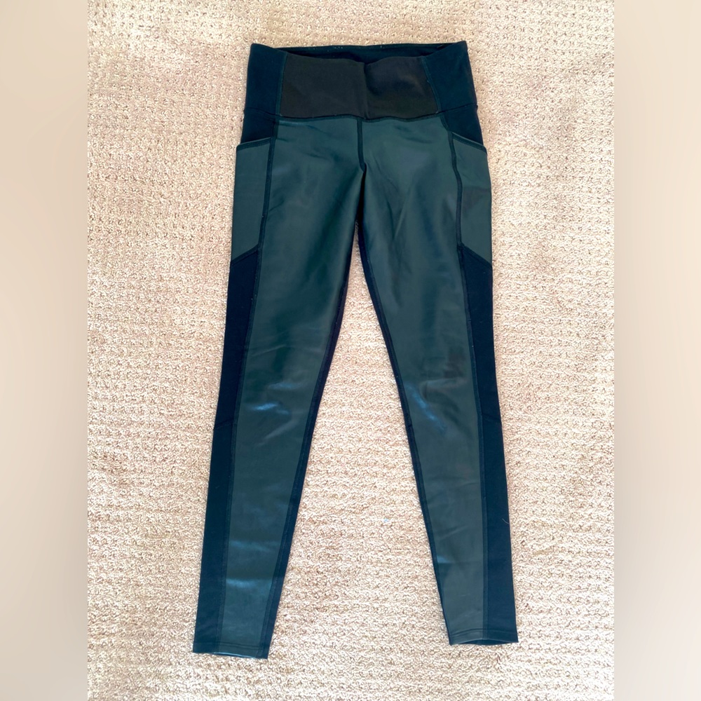Athlete Leather front leggings